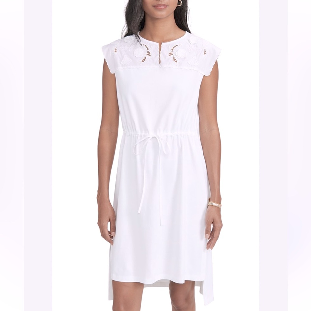 See By Chloe White Lace-Embellished dress size medium